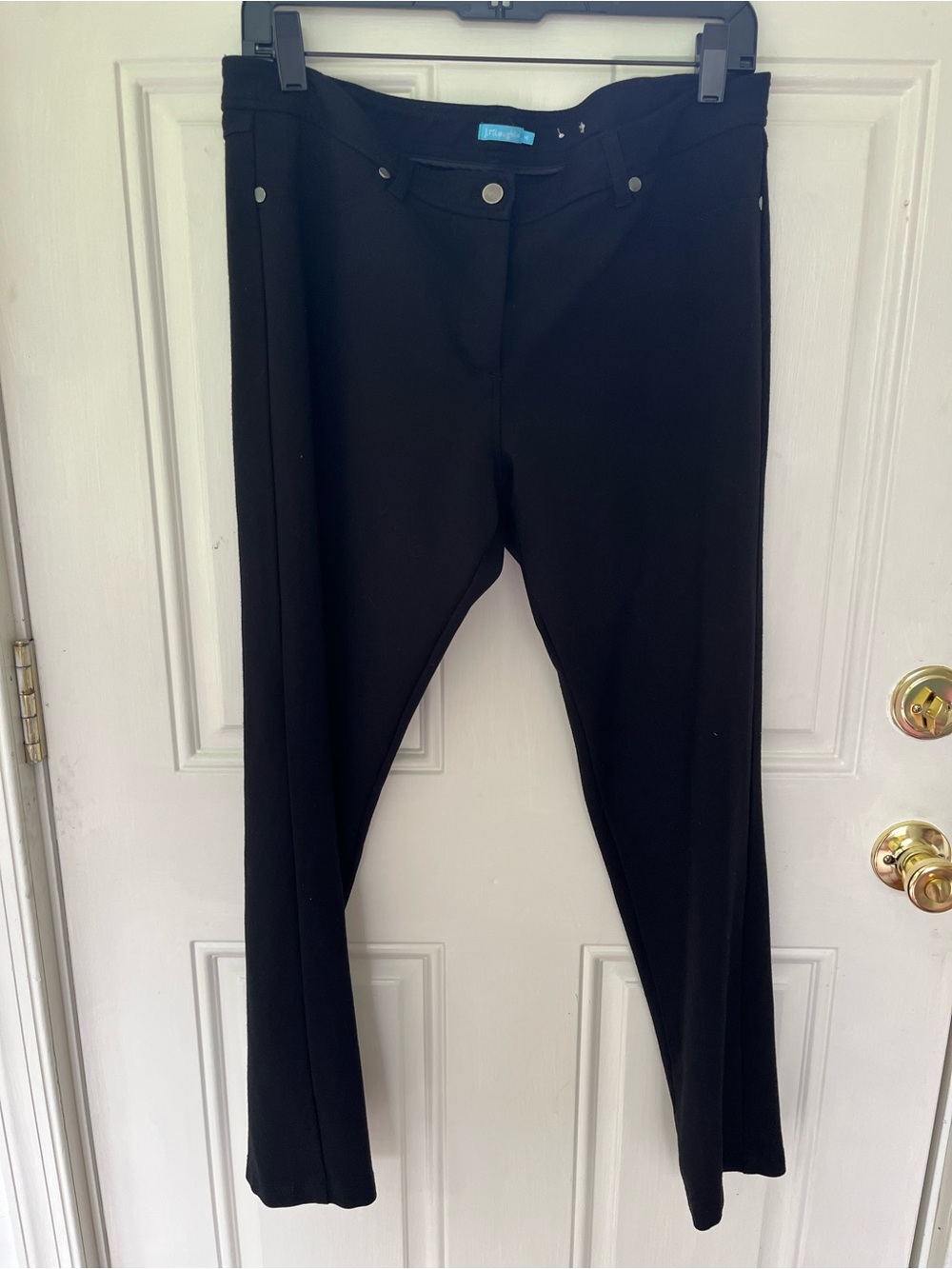 J. McLaughlin Women’s Black Stretch Dress Pants Preppy Minimalist Size 14